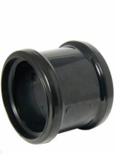 110mm Double Socket Coupler Black