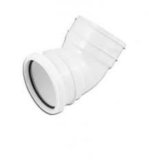 110mm 135 Degree Double Socket Bend White